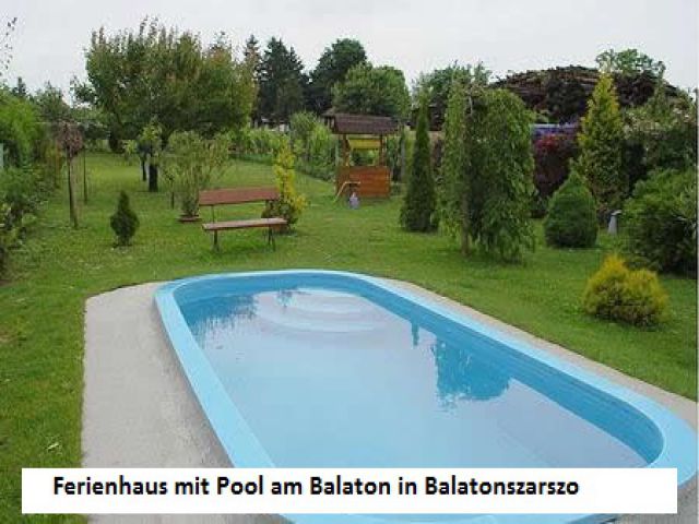 Balatonszarszo: Ferienhaus mit 1 sep. Appartement in Balatonszarszo incl. Pool - 